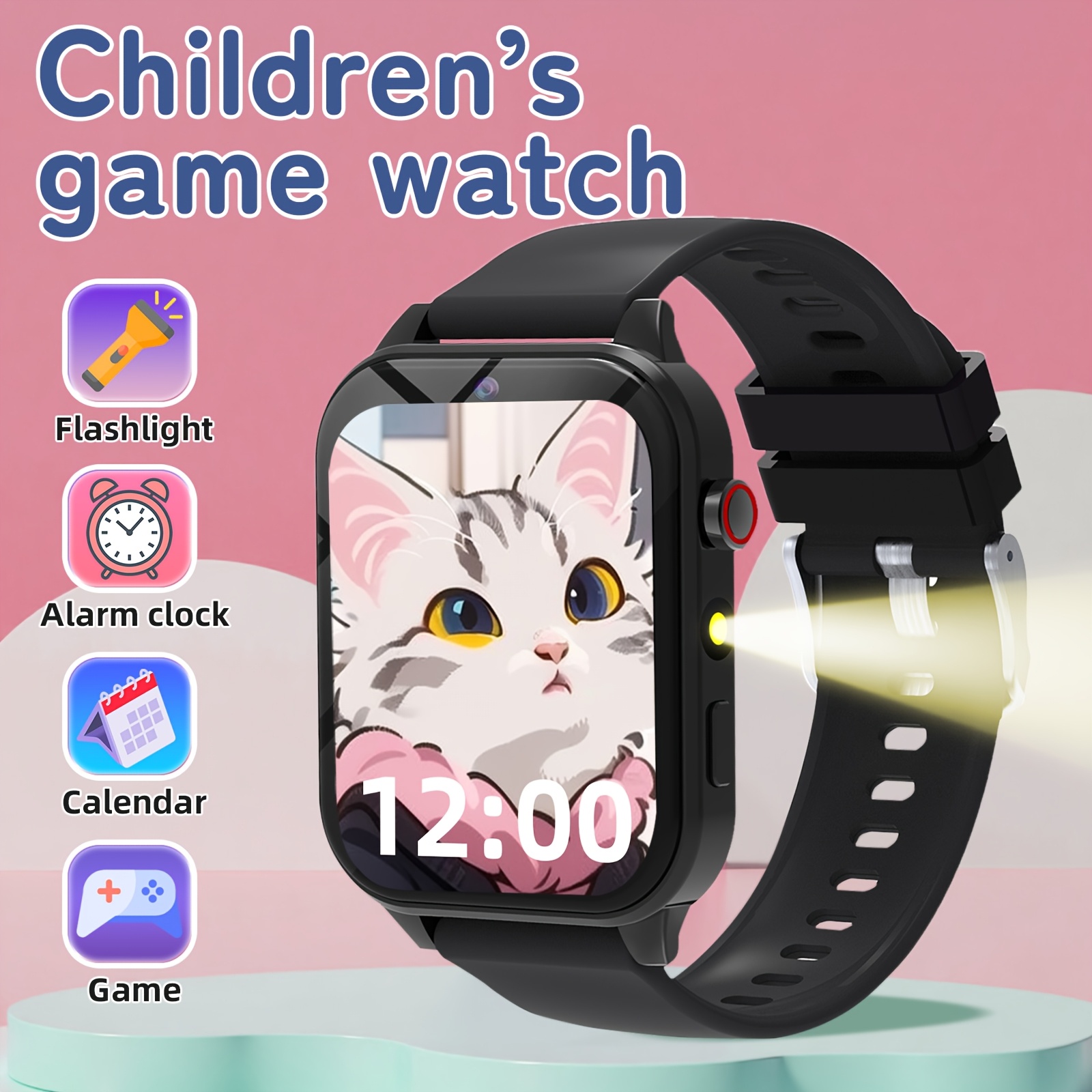 Kids Education Steps - 子供用スマート学習ウォッチ、教育ゲーム、カメラ、音楽プレーヤー付き - タッチスクリーンキッズタブレット（3歳以上）、歩数計付き