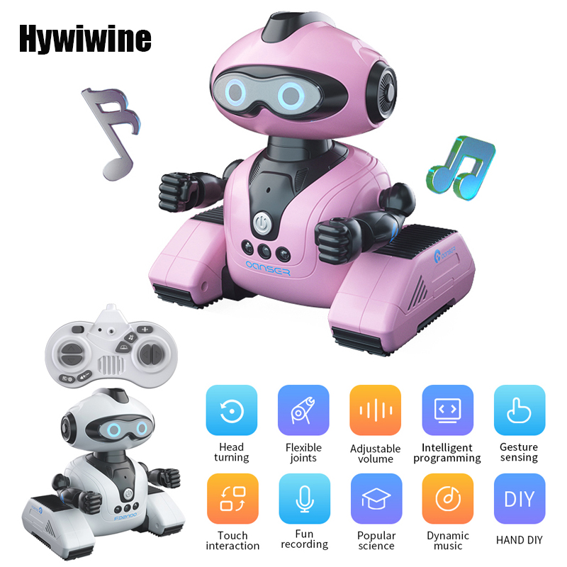 Kids Education Shows - Cady wida-ミニrc検知ロボット、インテリジェント玩具、自動制御、音楽ダンスロボット、子供向けの自動追跡制御玩具