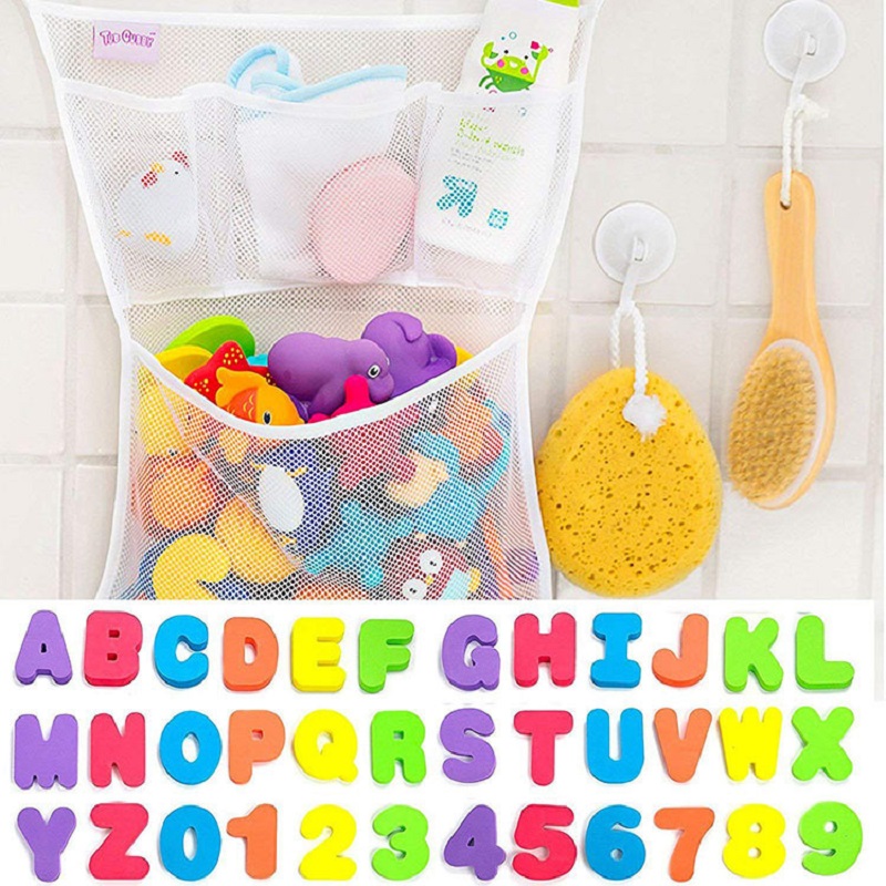 Number Puzzle Foam - ベビーパズルバスおもちゃ EVA製アルファベット数字貼り付け 幼稚園認知言葉ジグソーパズル バスルーム数字 幼児早期教育おもちゃ