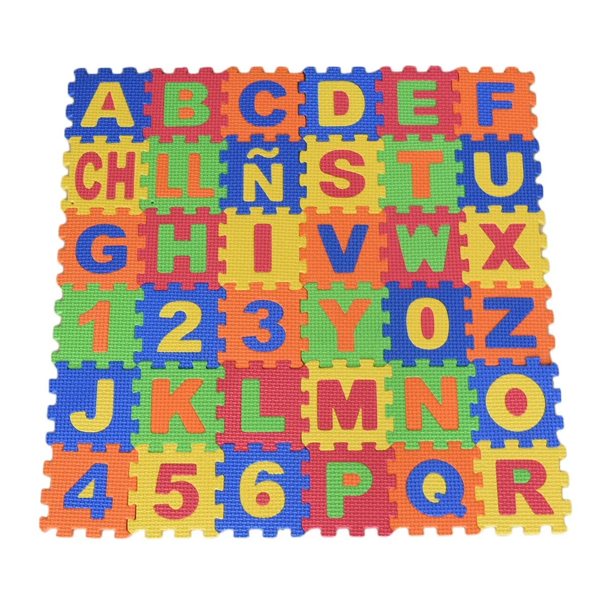 Number Puzzle Foam - フォームプレイマット,アルファベット文字,数字,教育玩具,柔らかいクッション,赤ちゃんの手工芸品,床用ギフト,9cm, 36個