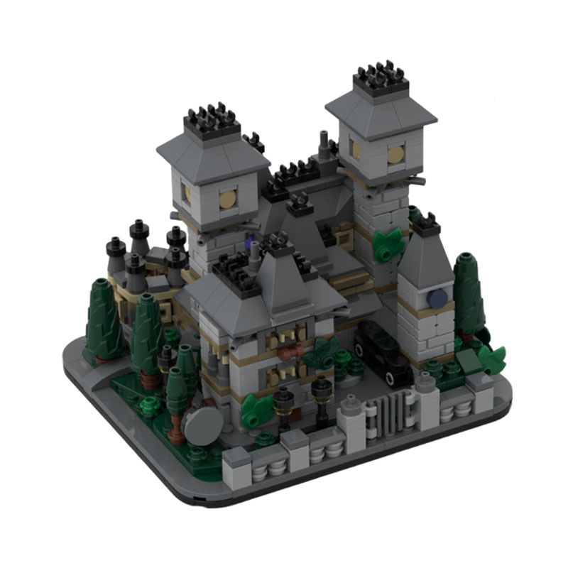 Kids Education Academy - 873ピース MOC アーキテクチャ ネヴァーモアアカデミー モデルおもちゃ 組み立てブロック