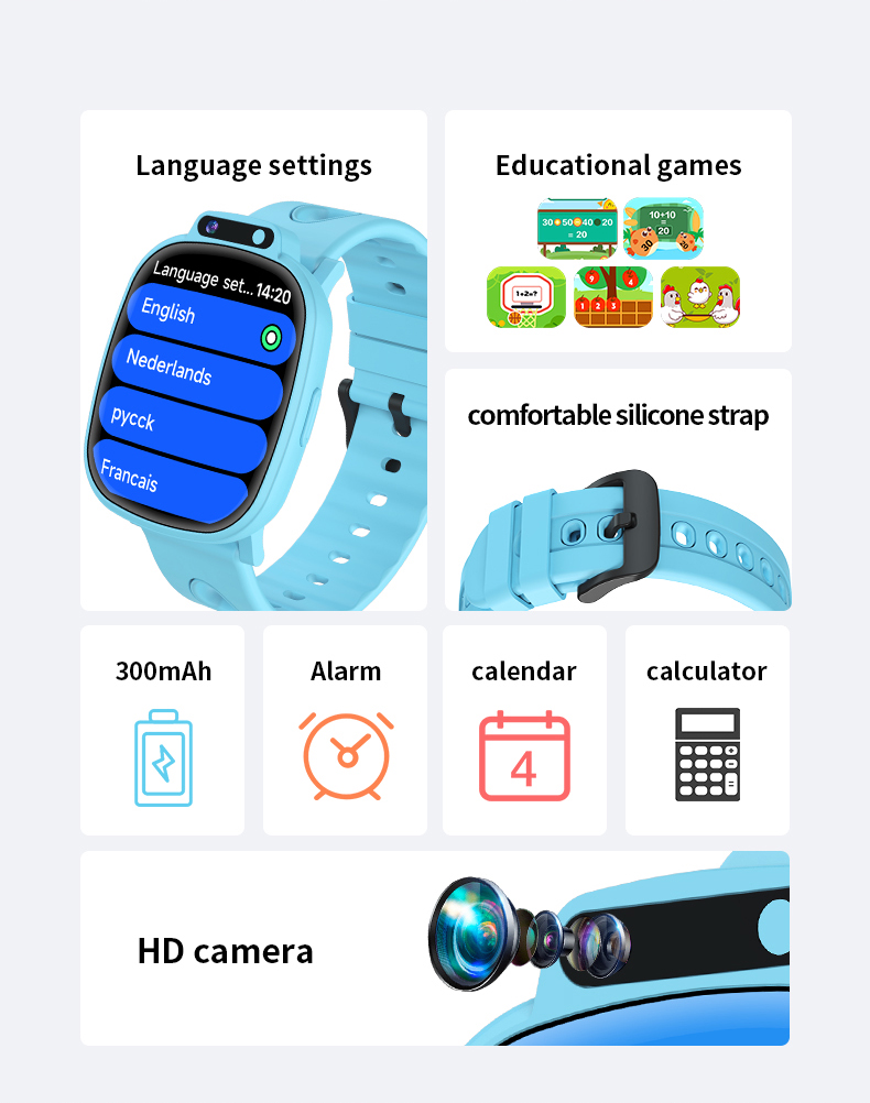 H10新型キッズゲームスマートウォッチ、1.9インチHD大画 - Kids Education Steps のレビューと価格