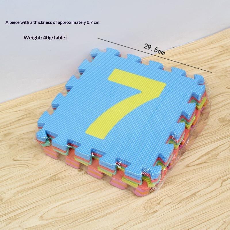 赤ちゃん用クロールマット、キッズプレイルームアクティビティ、 - Number Puzzle Foam のレビューと価格