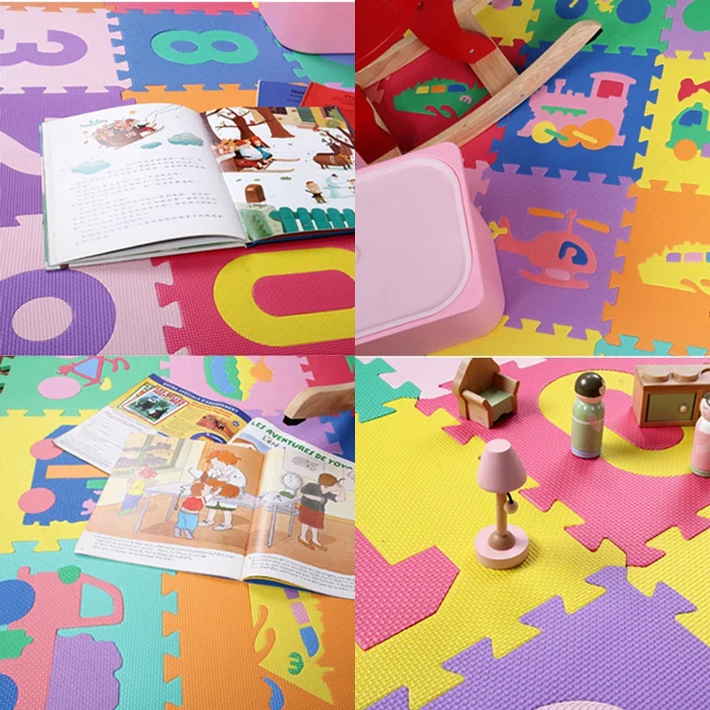 ベビープレイマット子供用EVAフォームパズルカーペット30c - Number Puzzle Foam のレビューと価格