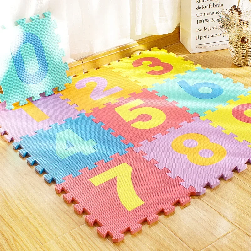ベビープレイマット子供用EVAフォームパズルカーペット30c - Number Puzzle Foam のレビューと価格