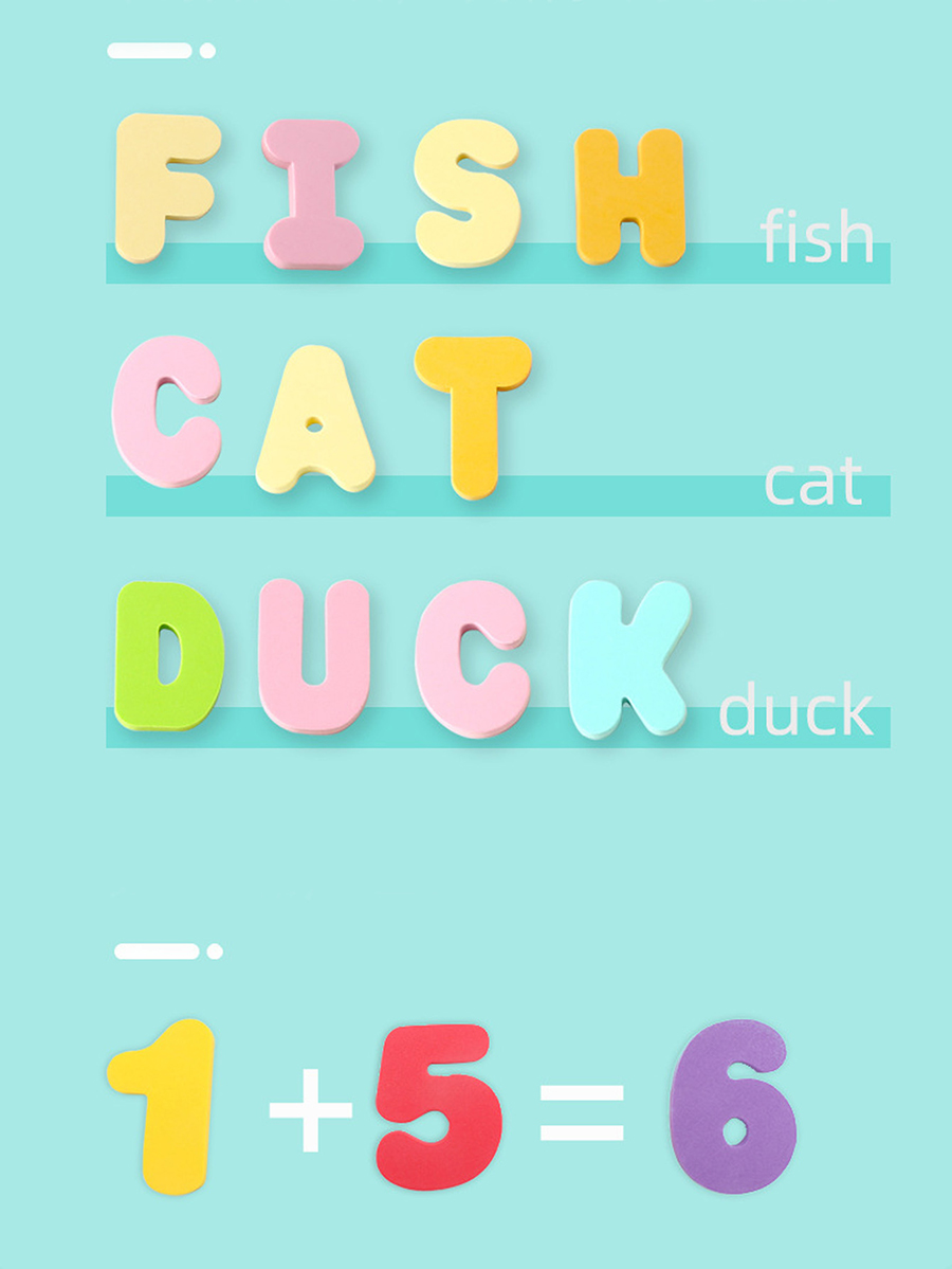 子供用お風呂おもちゃ 泡で浮かぶ文字数字 赤ちゃん早期教育数 - Number Puzzle Foam のレビューと価格