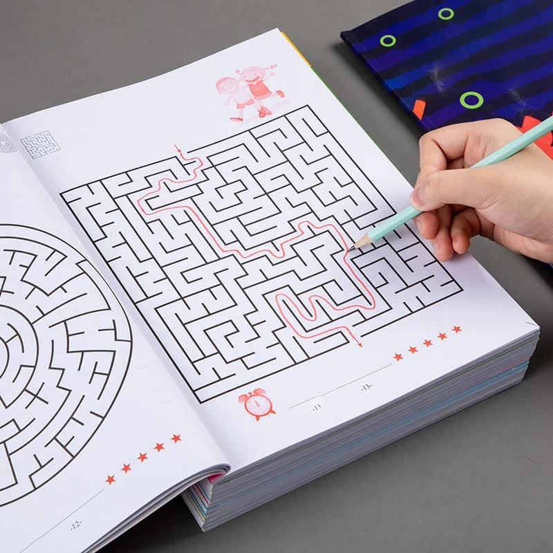 1/3 個のレベル別迷路チャレンジブック 64 ページ子供の - Kids Education Level のレビューと価格