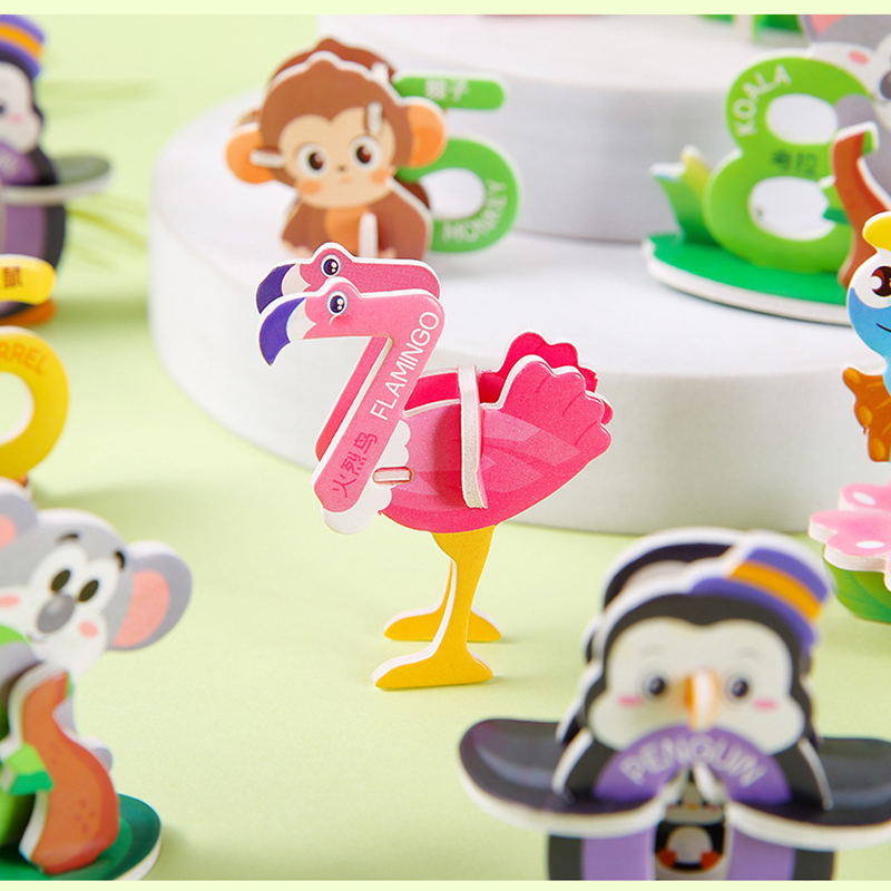 20 個漫画動物泡パズル 3D 知育玩具子供の誕生日パーティ - Number Puzzle Foam のレビューと価格