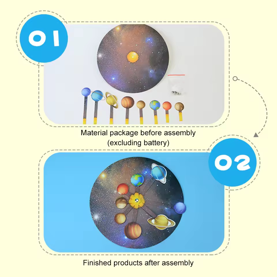 DIY 太陽系惑星模型 科学実験玩具 子供の教育玩具 テクノ - Solar System Model のレビューと価格