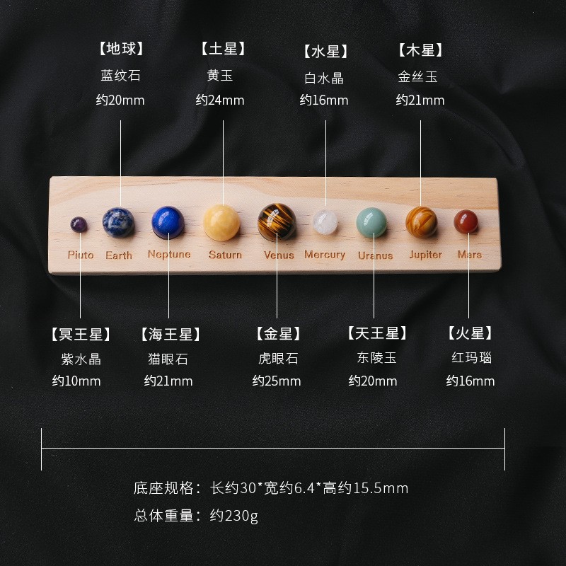 ソーラーシステムのクリスタル球惑星,惑星の装飾,モダンな大理 - Solar System Model のレビューと価格