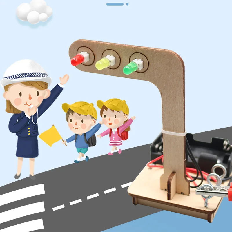 ミニ子供科学実験子供男の子 DIY おもちゃ木製信号機 LE - Kids Nature Education のレビューと価格