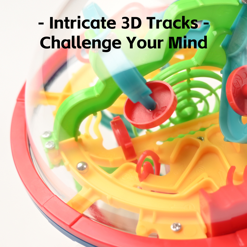 3D マジックボールラビリンス頭の体操スマートパズル 100 - Kids Education Level のレビューと価格
