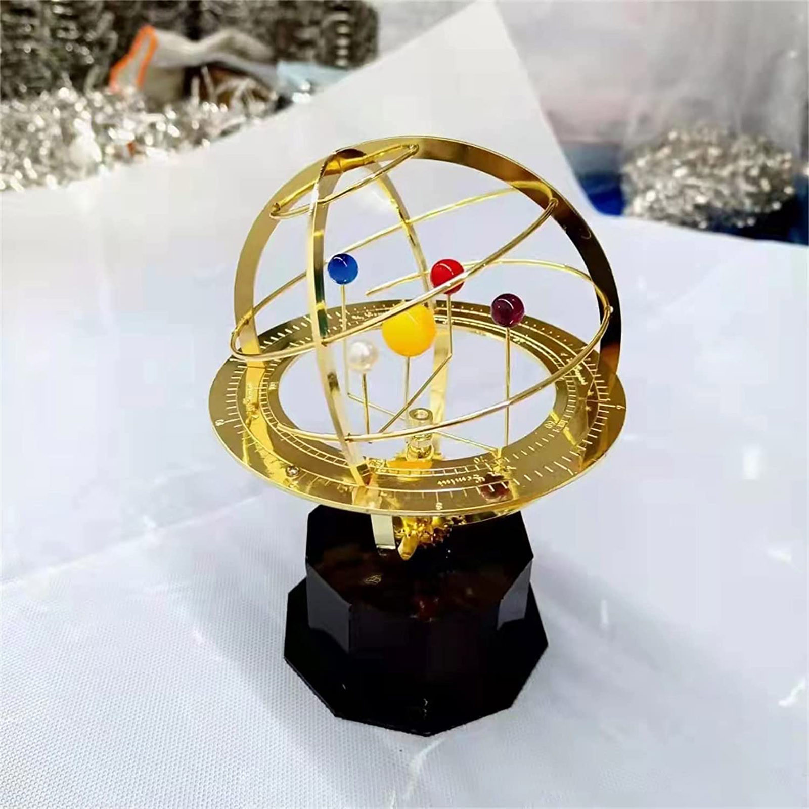 回転式太陽系金属製オーナメント レトロ惑星メタルモデル 科学 - Solar System Model のレビューと価格