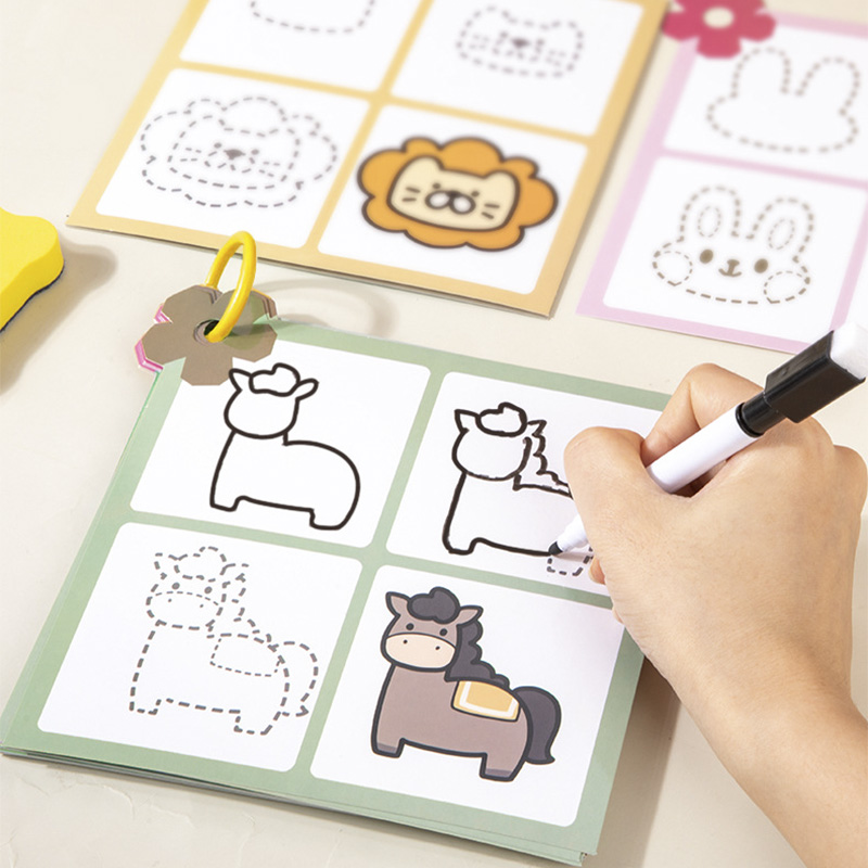 モンテッソーリ-子供向けのドローイングおもちゃ,段階的,ペン - Kids Education Steps のレビューと価格