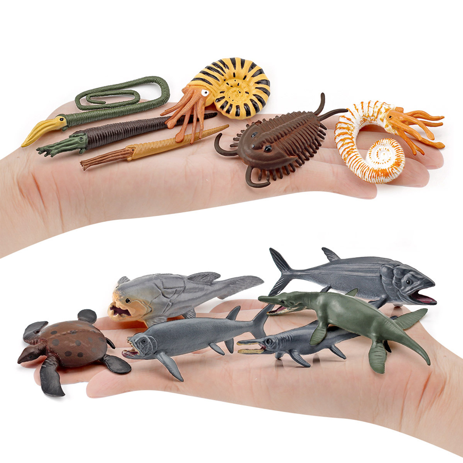 12個入りリアルなミニ古代海洋動物モデルフィギュア、先史時代 - Kids Education Shows のレビューと価格