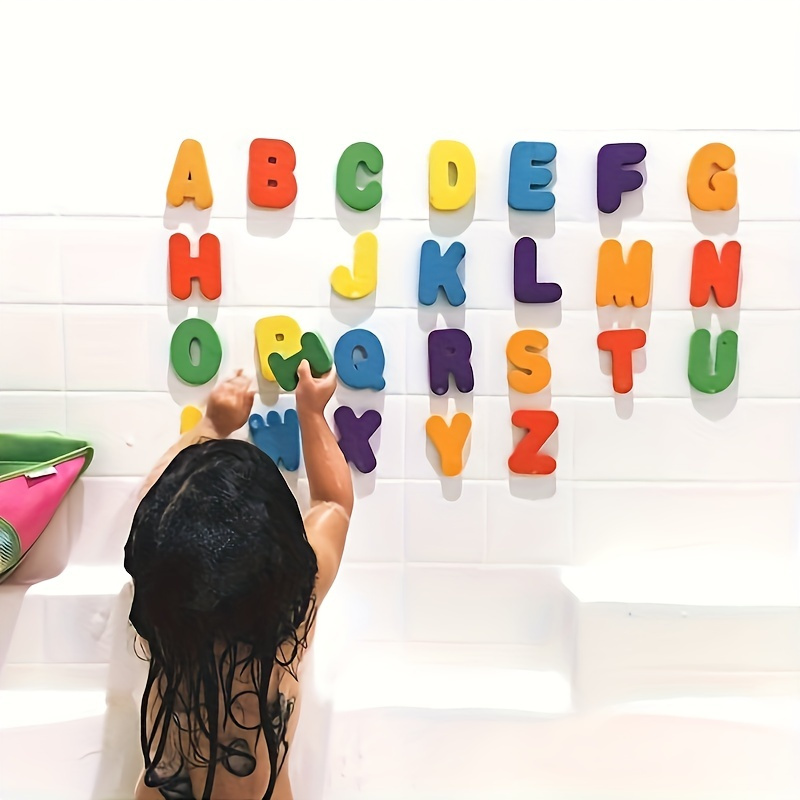 36個セットのバブルフォーム文字＆数字、カラフル、教育的で楽 - Number Puzzle Foam のレビューと価格