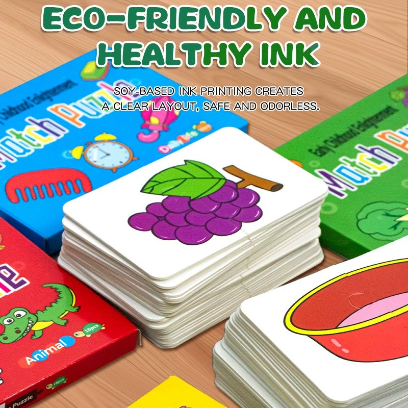32 個のマッチングカードパズルおもちゃ漫画動物車両色形状認 - Kids Nature Education のレビューと価格